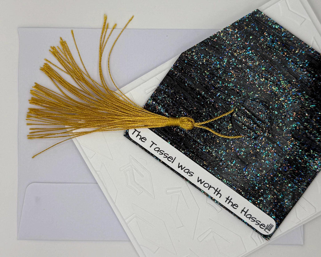 Custom Graduation Tassel Handmade Card | The Tassel was worth the Hassel!!!