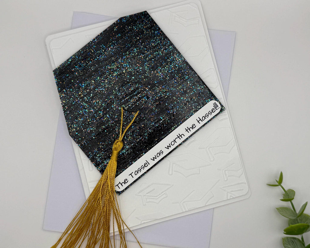 Custom Graduation Tassel Handmade Card | The Tassel was worth the Hassel!!!