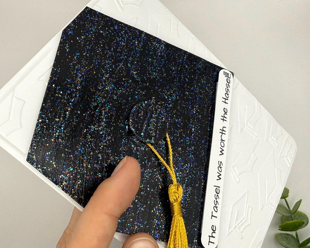 Custom Graduation Tassel Handmade Card | The Tassel was worth the Hassel!!!