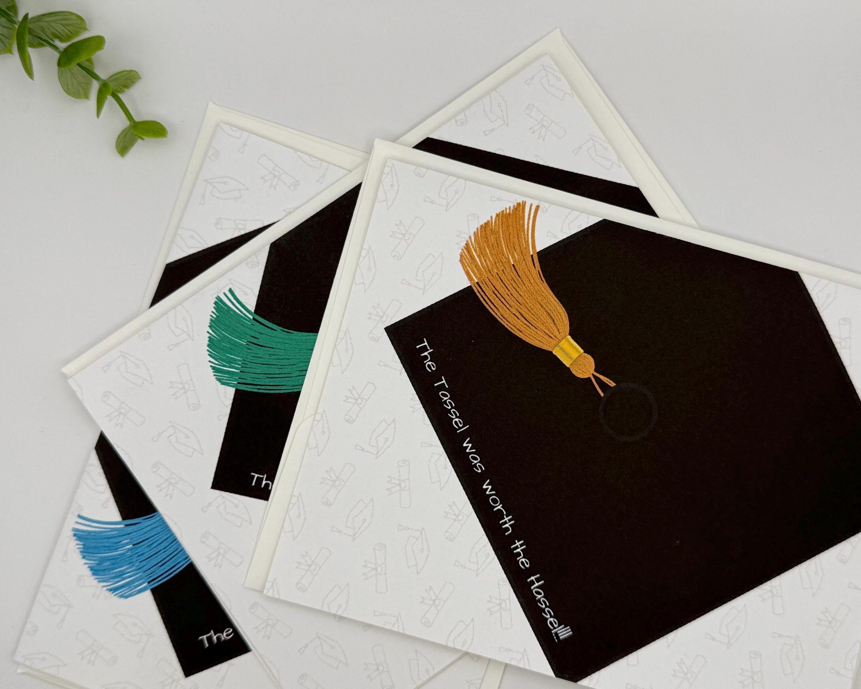 Graduation Card Pack | The Tassel was worth the Hassel!!! | 10 Pack