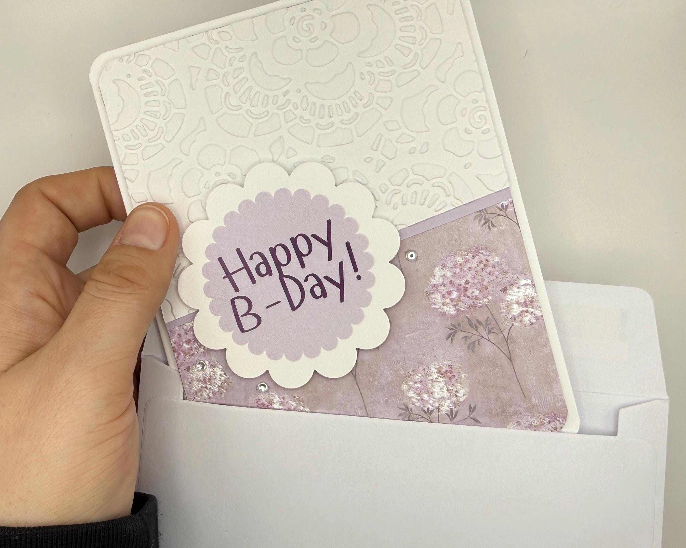 Happy Birthday! Lavender | Handmade Greeting Card