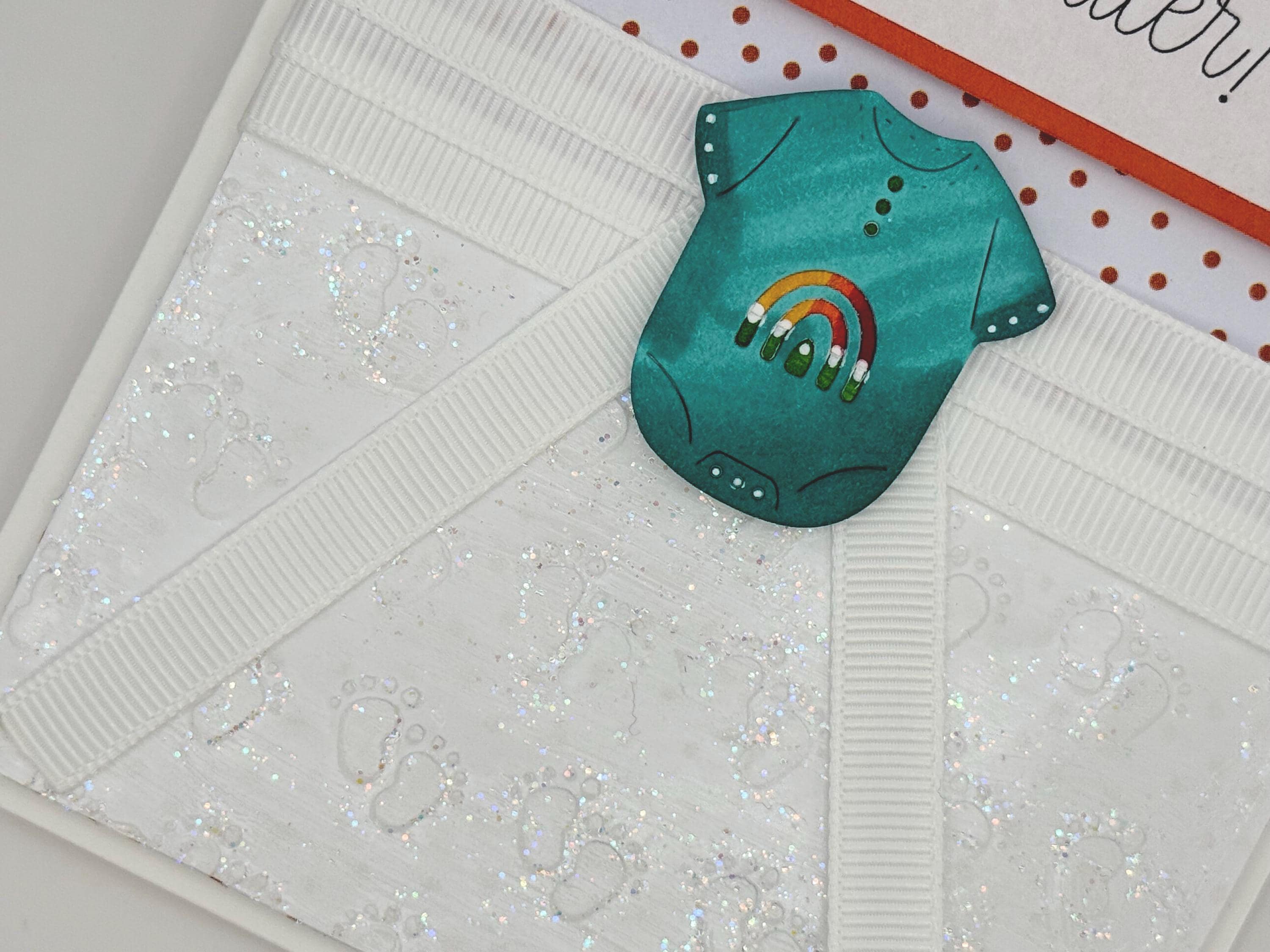 Baby Shower Greeting Card - Handmade - "Your Laundry Just Got Cuter!"
