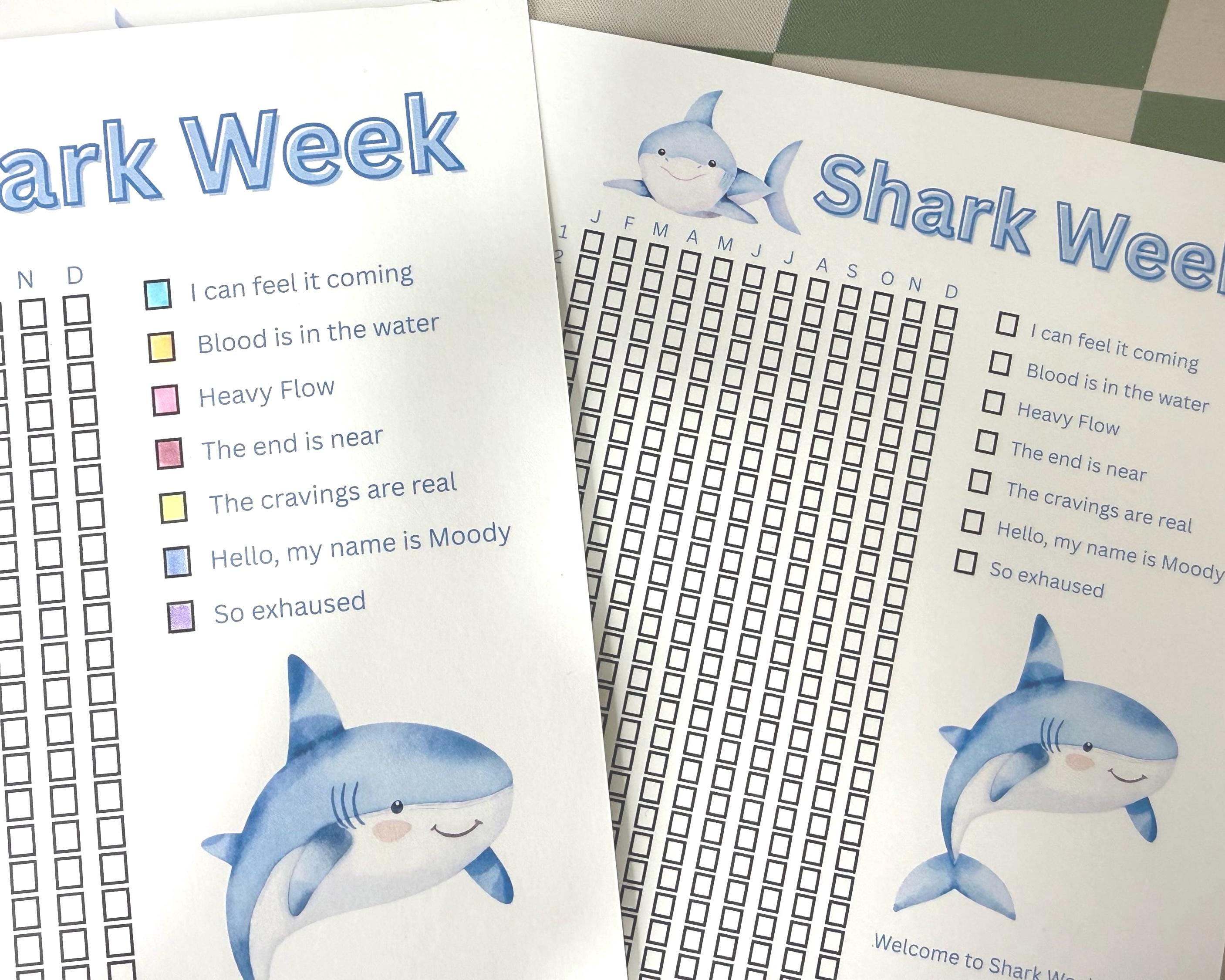 Shark Week Period Trackers | Female Health Tracker