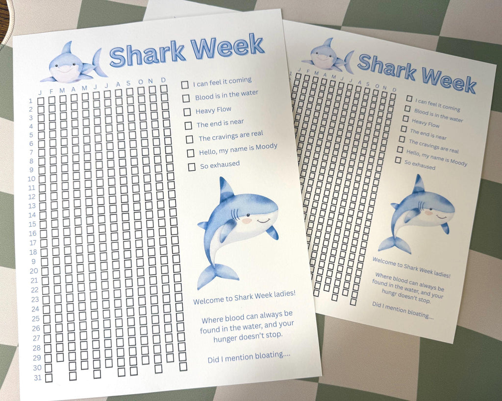 Shark Week Period Trackers | Female Health Tracker
