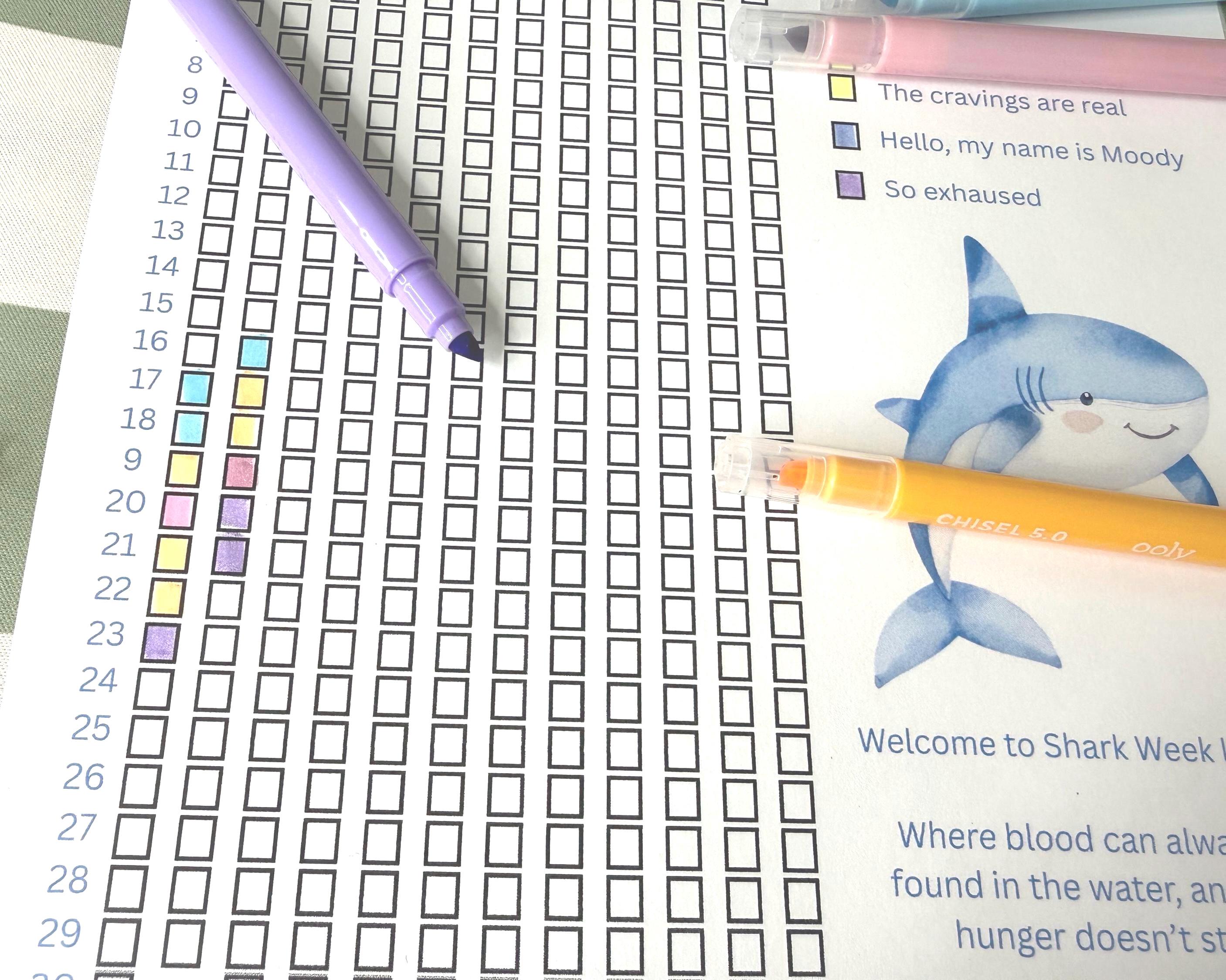 Shark Week Period Trackers | Female Health Tracker