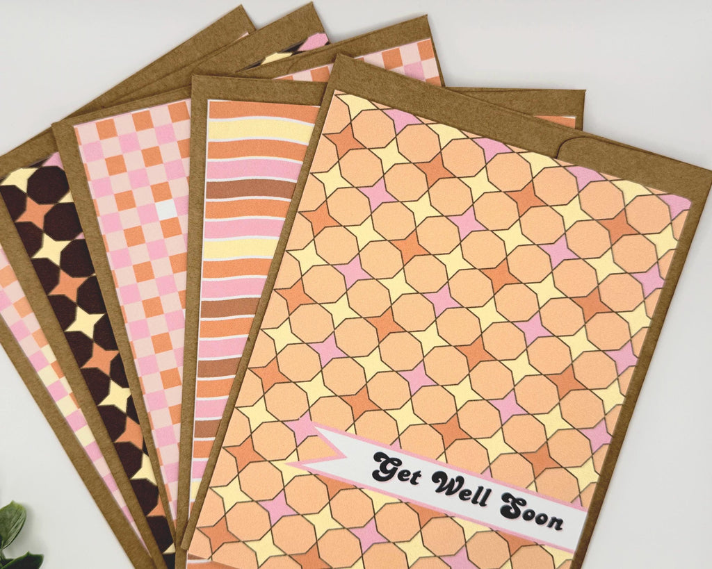 Groovy Retro Greeting Cards | 70s Style Mixed Occasions Pack
