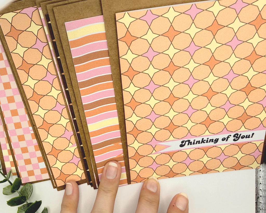 Groovy Retro Greeting Cards | 70s Style Mixed Occasions Pack