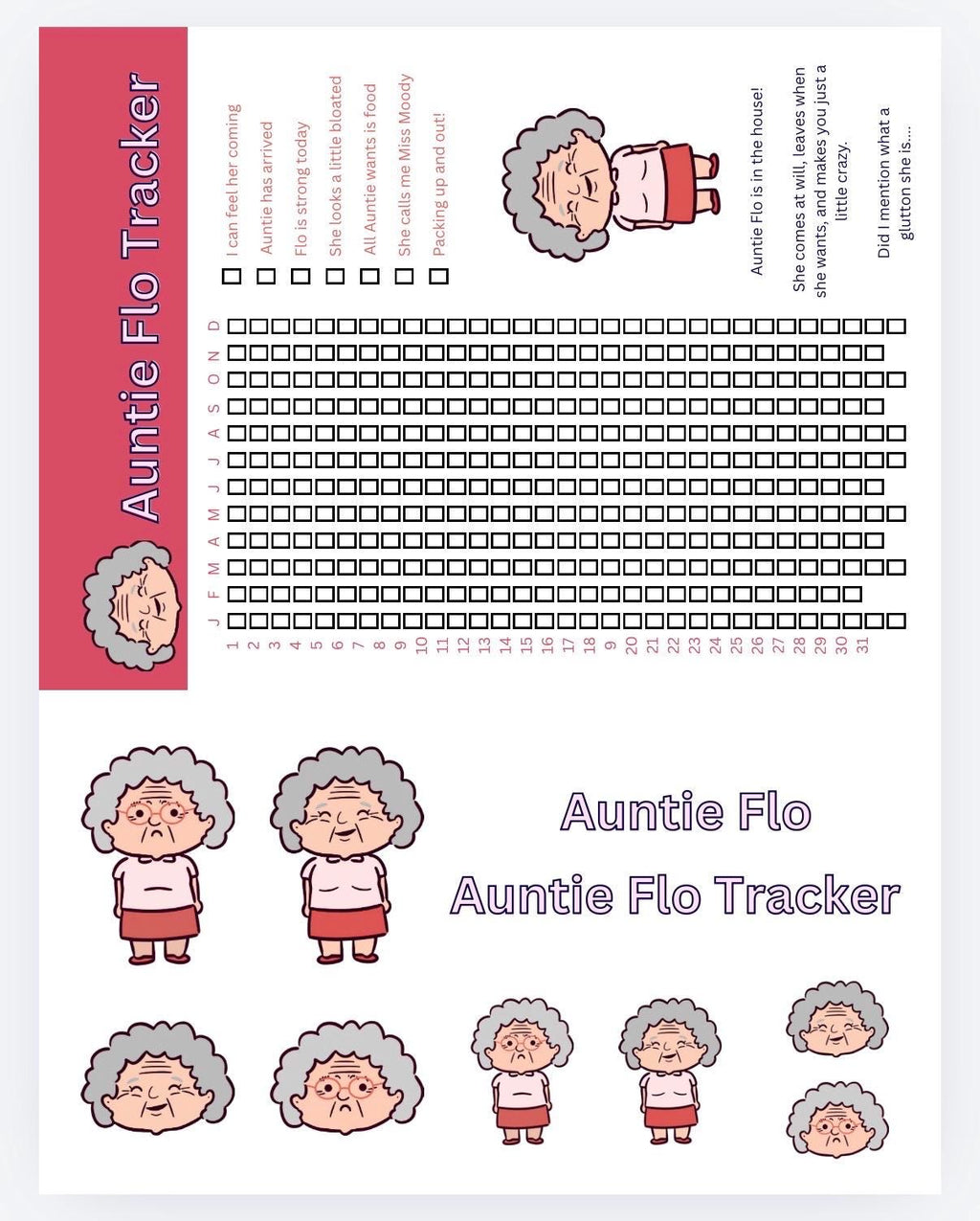 Auntie Flo Period Trackers | Female Health Tracker
