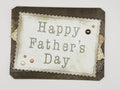 Handmade Father’s Day Card for Dad – Rustic Masculine Father’s Day Card, Neutral Brown Greeting Card