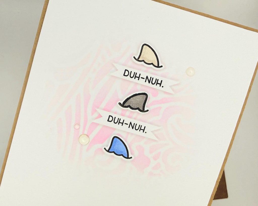 Duh‑Nuh, Duh‑Nuh – Handmade Shark Thinking of You Card