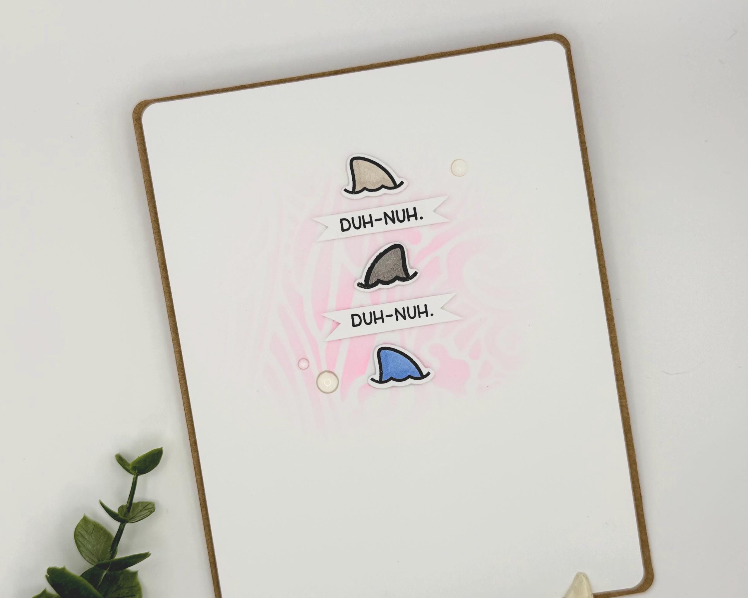 Duh‑Nuh, Duh‑Nuh – Handmade Shark Thinking of You Card
