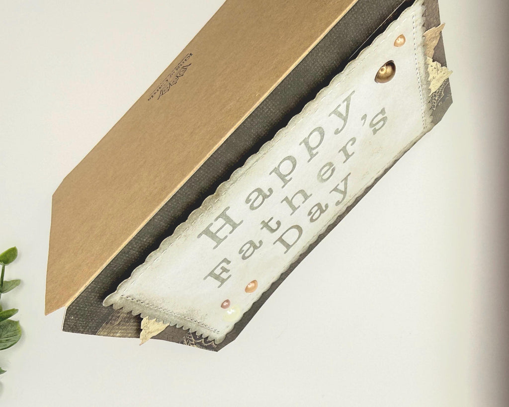 Handmade Father’s Day Card for Dad – Rustic Masculine Father’s Day Card, Neutral Brown Greeting Card