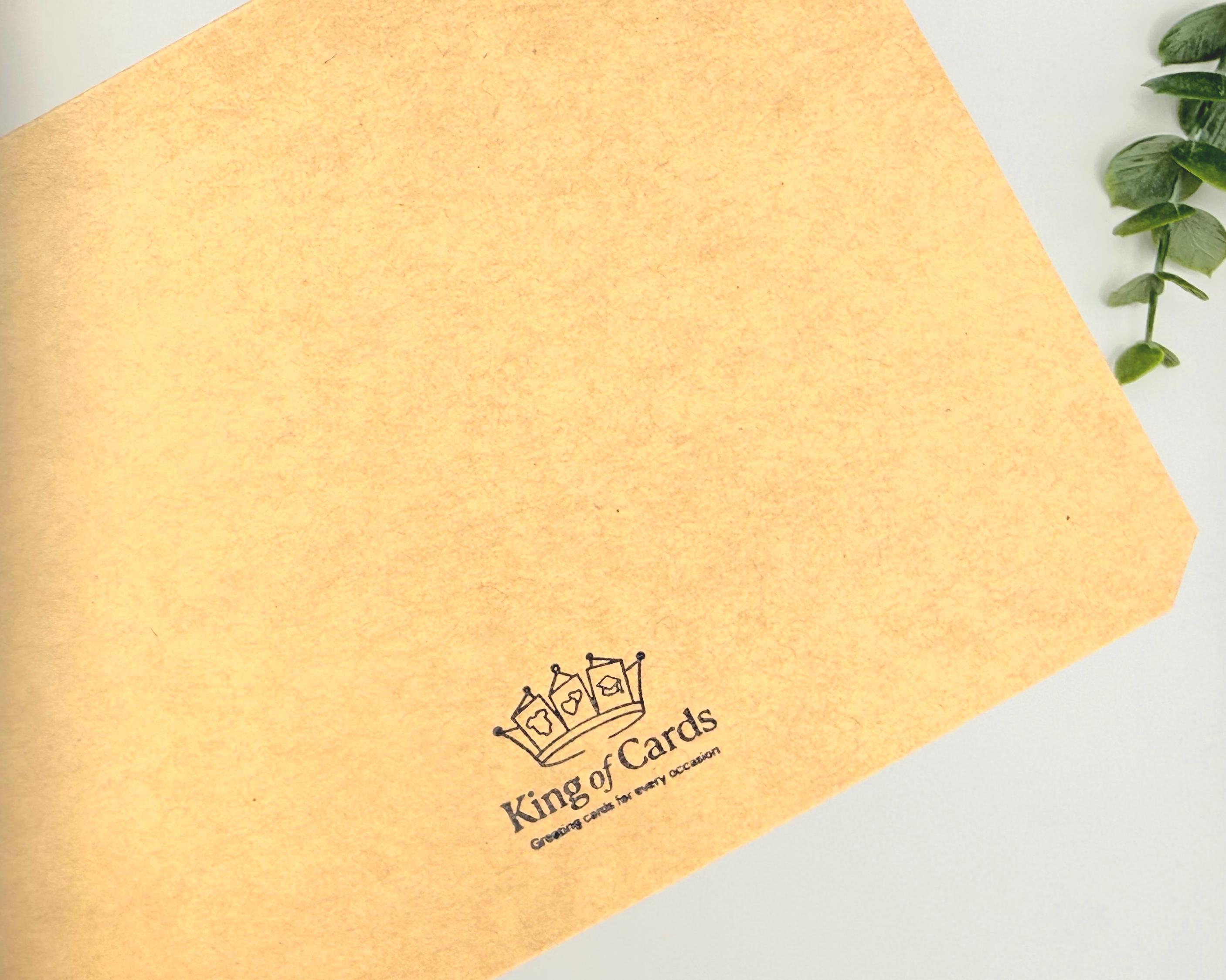 Handmade Father’s Day Card for Dad – Rustic Masculine Father’s Day Card, Neutral Brown Greeting Card