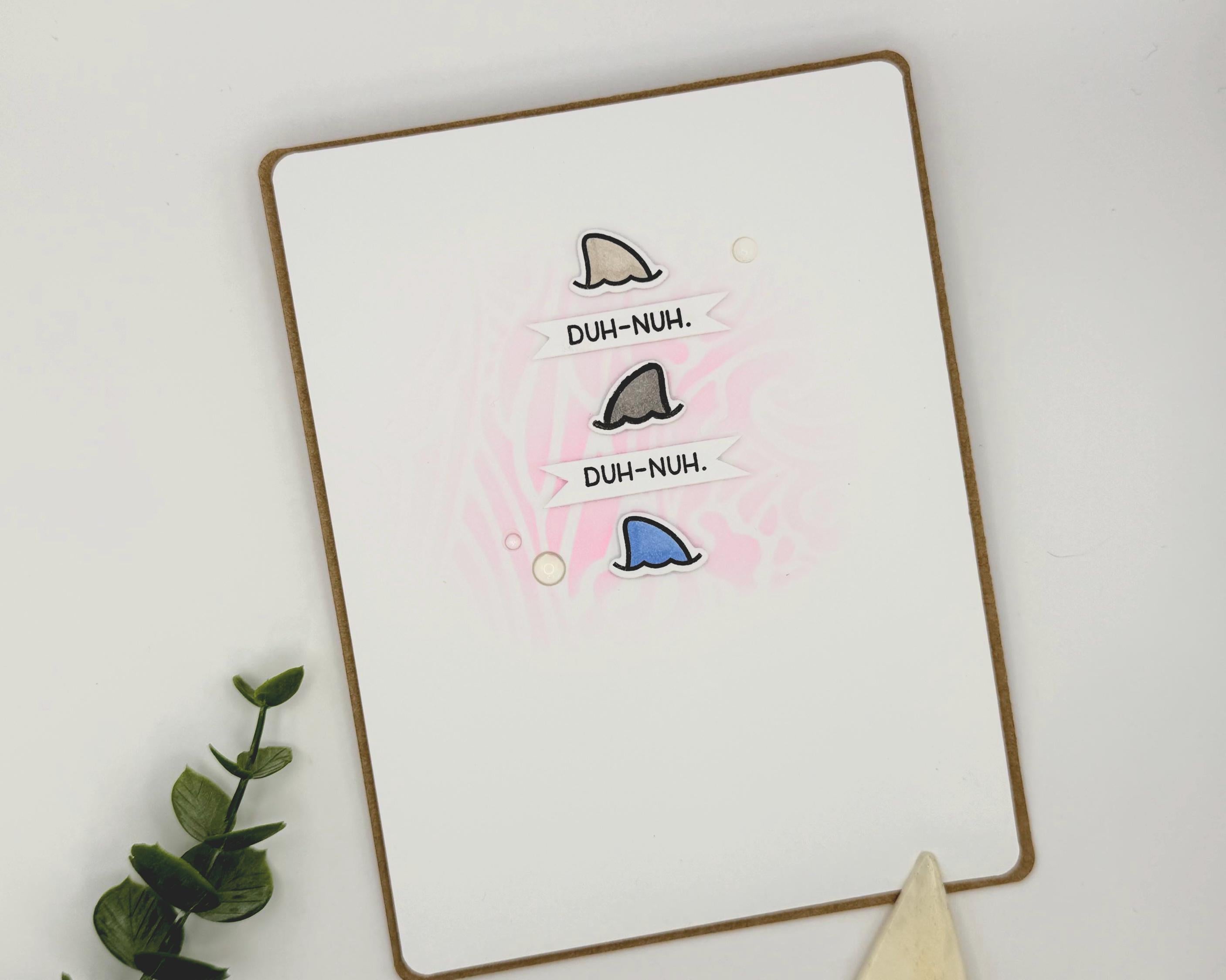 Duh‑Nuh, Duh‑Nuh – Handmade Shark Thinking of You Card