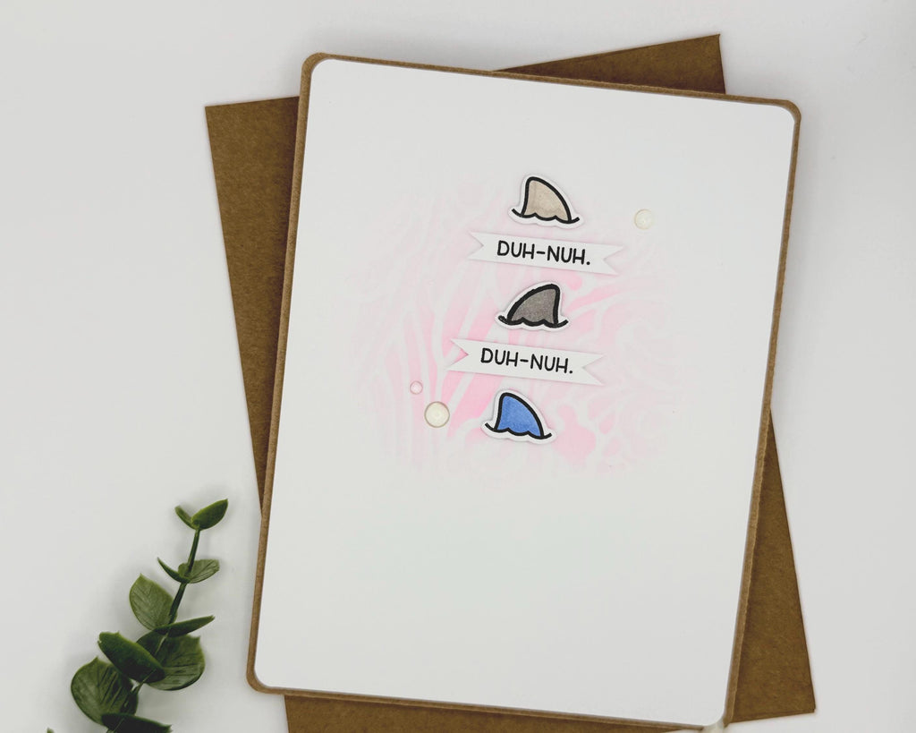 Duh‑Nuh, Duh‑Nuh – Handmade Shark Thinking of You Card