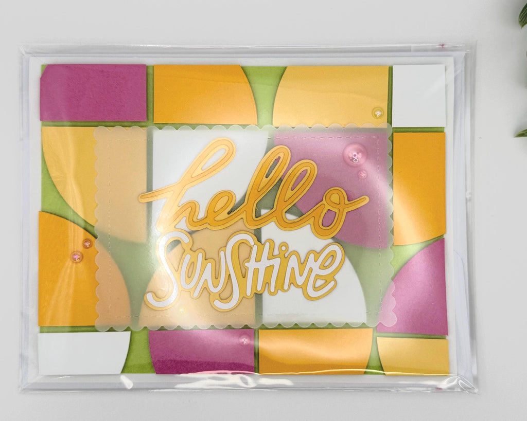 Hello Sunshine Pool Card – Handmade Summer Greeting Card with Cute Floaties, Poolside Vibes, Thinking of You, Birthday or Just Because Card