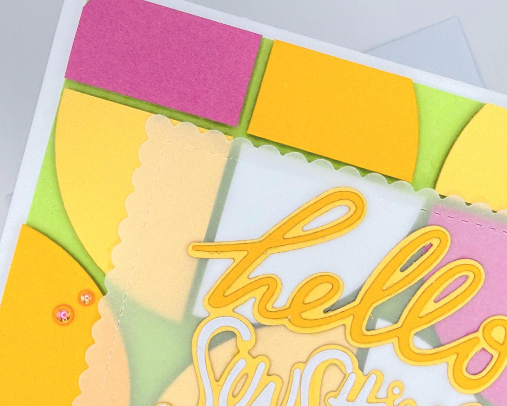 Hello Sunshine Pool Card – Handmade Summer Greeting Card with Cute Floaties, Poolside Vibes, Thinking of You, Birthday or Just Because Card