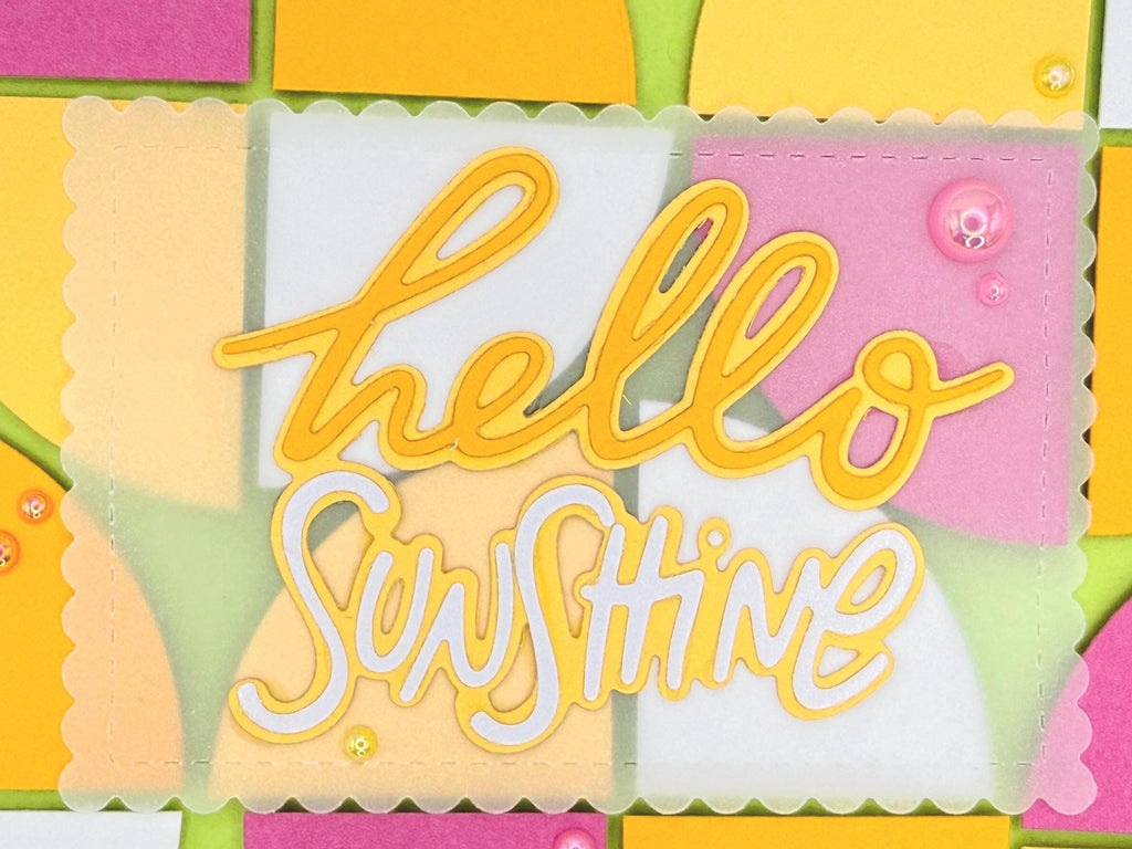 Hello Sunshine Pool Card – Handmade Summer Greeting Card with Cute Floaties, Poolside Vibes, Thinking of You, Birthday or Just Because Card