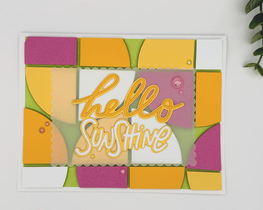 Hello Sunshine Pool Card – Handmade Summer Greeting Card with Cute Floaties, Poolside Vibes, Thinking of You, Birthday or Just Because Card
