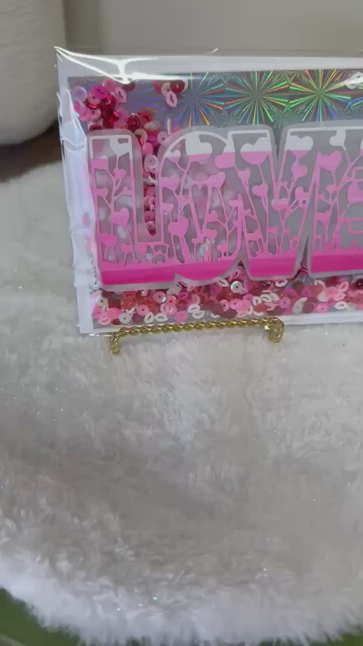 Interactive Love Shaker Card | Handmade Valentines Day Card