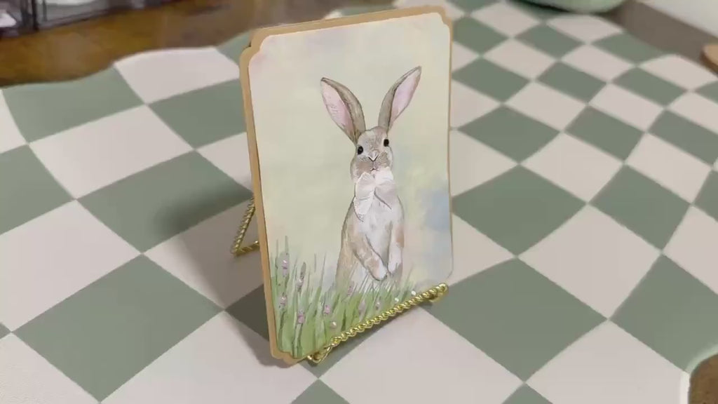Embellished Easter Bunny Greeting Card