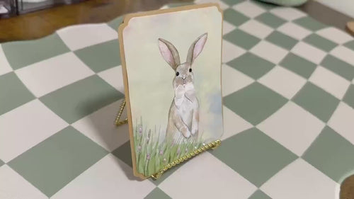 Embellished Easter Bunny Greeting Card